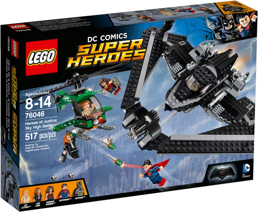76046 Heroes Of Justice Sky High Battle Brickipedia The Lego Dc Comics Super Heroes Toys Png Lex Luthor Png
