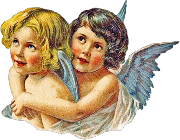 Vintage Angel Pair Hugging Left Free Images Free Vector Vintage Angels Png Angel Transparent