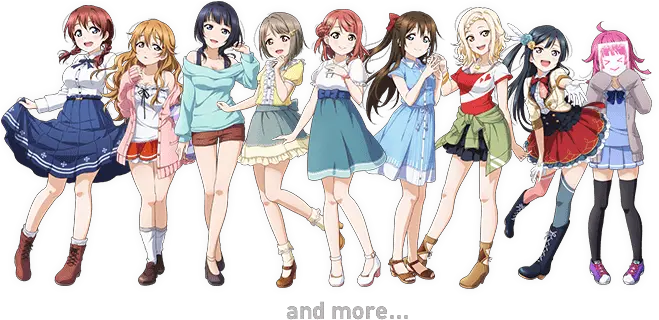 Love Live Franchise Reveals New School Idols For Perfect Love Live Perfect Dream Project Png Love Live Png