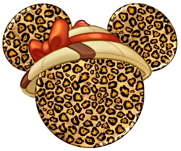 Download Hd Cheetah Safari Print Minnie Mouse Counted By Cheetah Minnie Head Png Cheetah Print Png