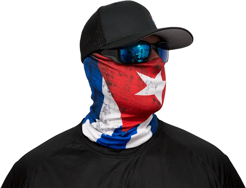 Download Hd Cuba Flag Salt Armour Sa Co Buff Neck Gaiter Mask Cuba Png Cuban Flag Png