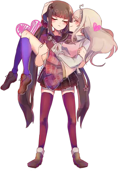 Dangan Ronpa Transparent Kaede X Maki Fanart Png Danganronpa Transparent