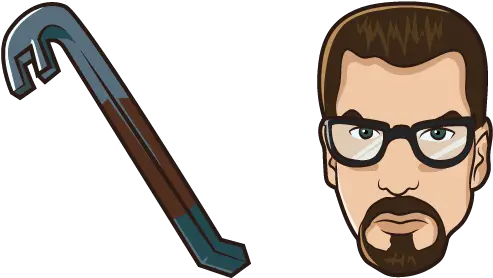 Half Half Life Gordon Freeman Cartoon Png Gordon Freeman Png