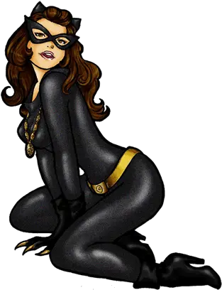 Box Catwoman Julie Newmar Fanart Png Drop Shadow Png