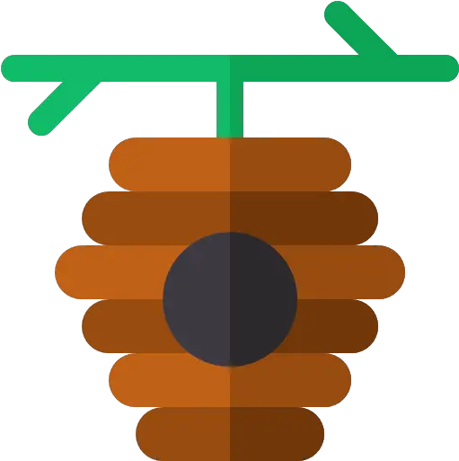 Flat Version Beehive Icon Png