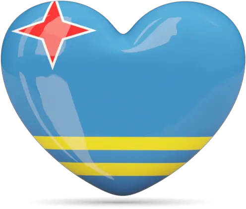 Heart Icon Illustration Of Flag Aruba Aruba Flags Png Heart Icon Transparent