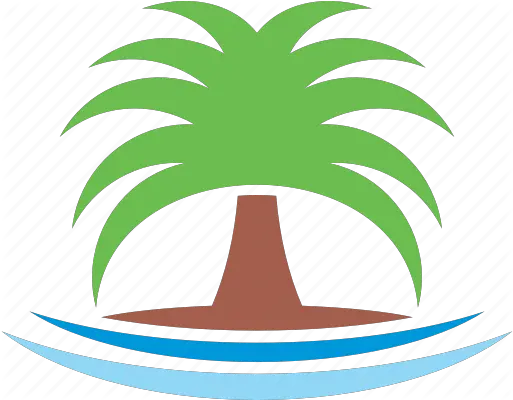 Beach Logo Palm Sea Summer Tree Icon Pineapple Png Palm Tree Logo