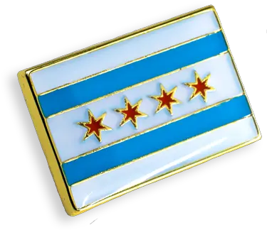 Chicago Flag Pin Illustration Png Chicago Flag Png