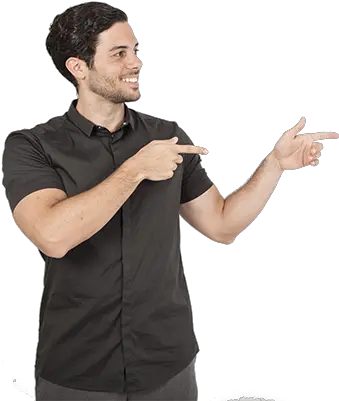 Smiley Young Man Pointing Comfort Dental Centre Buderim Png Person Pointing Png