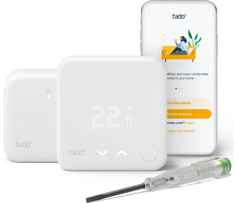 Install Wireless Smart Thermostat By Tado Bedrade Slimme Thermostaat Png Bosch Icon Install