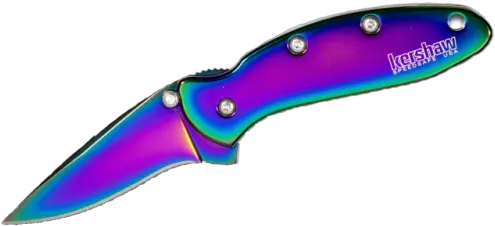 Knife Transparent Kershaw Rainbow Pocket Knife Png Knife Transparent