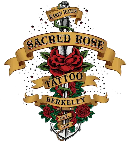 Sacred Rose Tattoo U2013 Established 1998 Banners Png Rose Tattoo Transparent