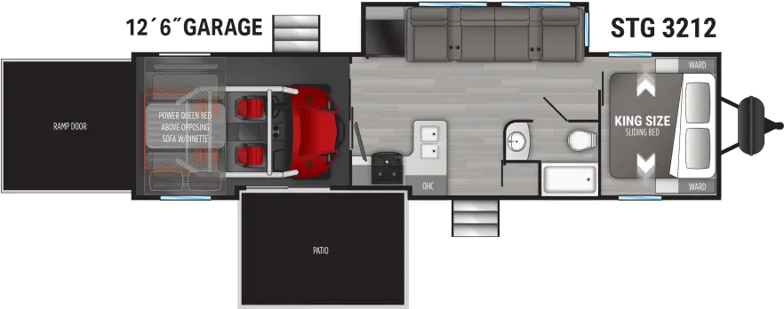 Stryker Travel Trailer St3212 Toy Hauler Stryker Toy Hauler Png Power Toy Better Icon