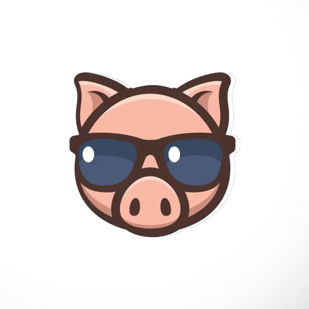 Win A Pig Online Competitions Pig Face With Glasses Png Cartoon Glasses Png