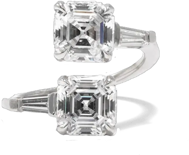 What Is A Toi Et Moi Ring British Vogue Open Double Stone Diamond Ring Png Van Cleef Icon Rings
