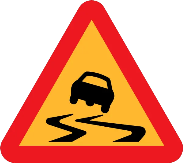 Slippery Road Sign Clip Art 109473 Free Svg Download 4 Png Highway Icon Vector