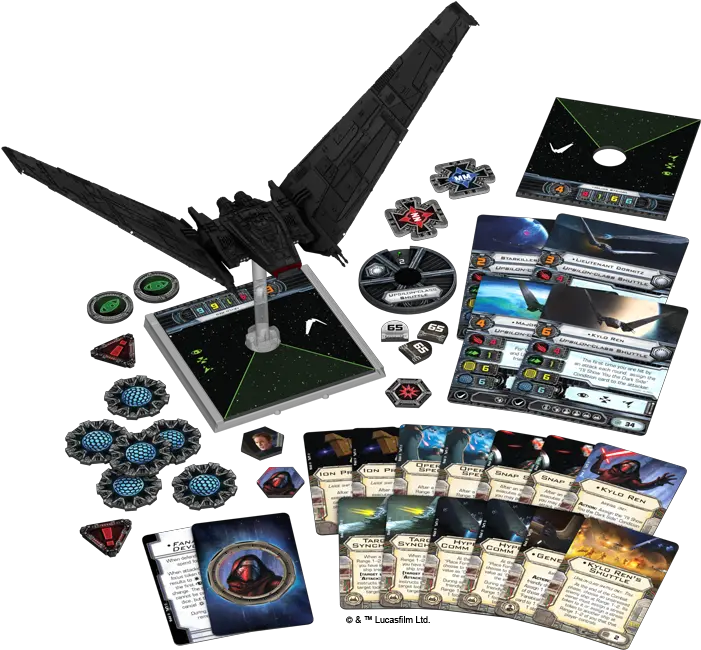 Iu0027ll Show You The Dark Side Fantasy Flight Games X Wing Upsilon Shuttle Png Kylo Ren Icon