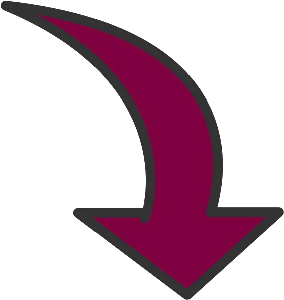Curved Arrow Transparent Stock Png Maroon Arrows Curved Arrow Transparent