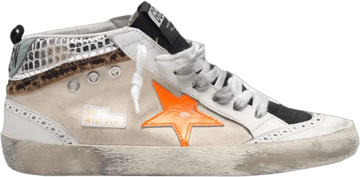 Golden Goose Wmns Mid Star U0027orangeu0027 Golden Goose Mid Star Orange Star Png Orange Star Png