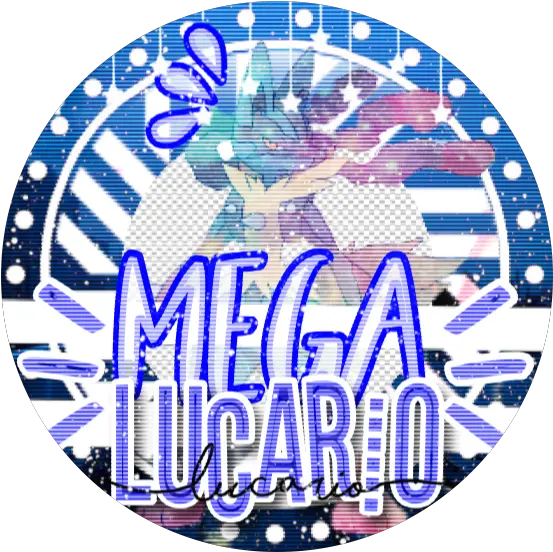 Icon Mega Lucario Insta Lines Sticker Dot Png Mega Icon