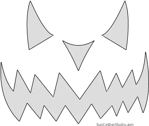 Scary Free Pumpkin Carving Stencil Pattern Template Jack O Lantern Pumpkin Carving Stencils Png Scary Pumpkin Png