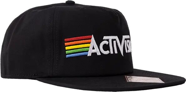 Activision Retro Logo Flat Brim Cap Caps Retro Flat Brims Png Retro Logo
