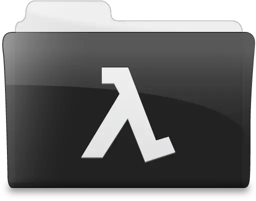 Folder Half Life Icon Black Icons Softiconscom Sign Png Half Life Logo