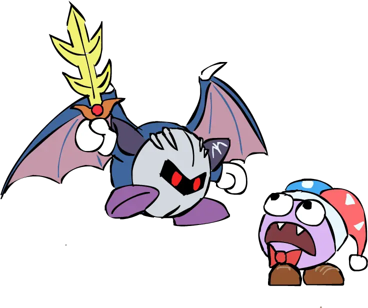 Revenge Of Meta Knight Kirby Meta Knight And Marx Png Meta Knight Png