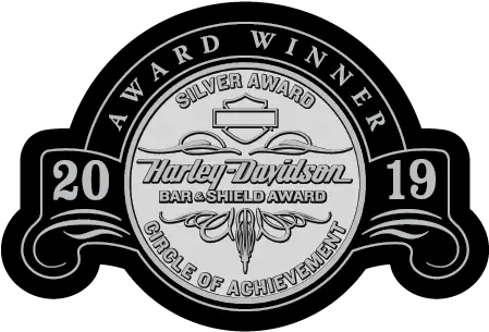 Silver Bar U0026 Shield Circle Of Achievement Award For 2019 Harley Davidson Bar And Shield Award Png Silver Shield Png