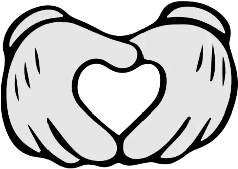 Download Mickey Hand Vector Mouse Hands Heart Cartoon Mickey Mouse Hands Png Hand Vector Png