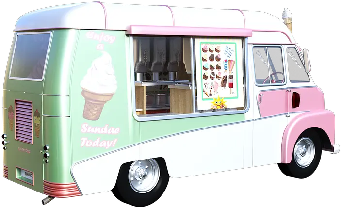 Ice Cream Truck Snack Ice Cream Van Png Ice Cream Truck Png