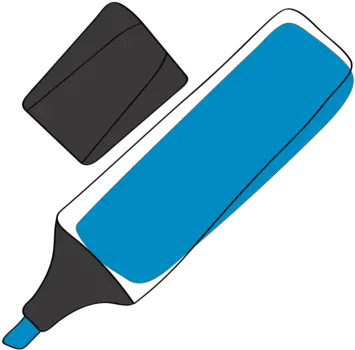 Line School Supplies Marker Blue Free Icon Iconiconscom Png Supplies Icon