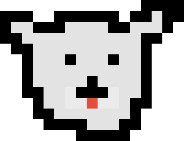 Dog Head 8 Bit Paper Full Size Png Download Seekpng Mushroom Pixel Art Dog Head Icon