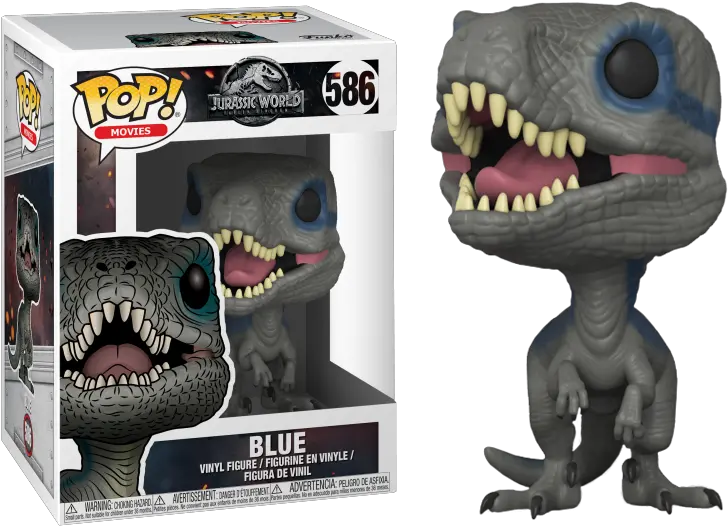 Jurassic World Fallen Kingdom Blue Pop Vinyl Figure Jurassic World Pop Vinyl Figures Png Jurassic World Png