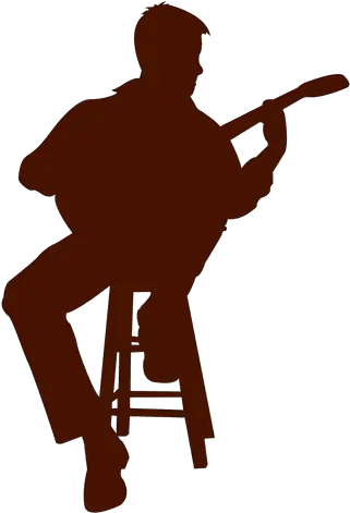 Singer Silhouette Transparent Png Man With A Guitar Singer Silhouette Png