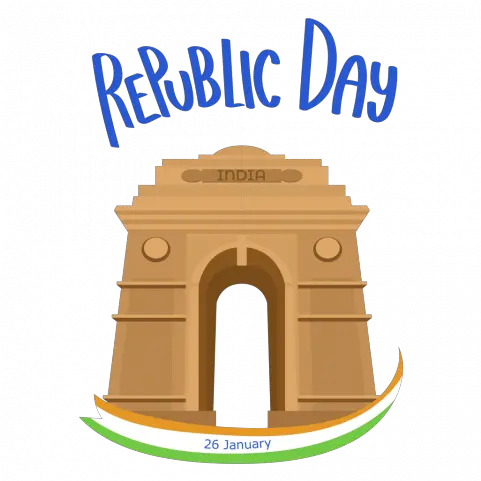 Happy Republic Day India Gate 26 January Png Transparent Gate Png