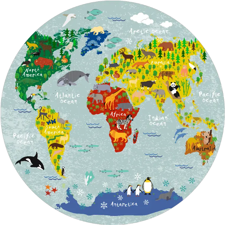 Download Round World Map Png Full Size Png Image Pngkit Round Map Of The World Global Map Png