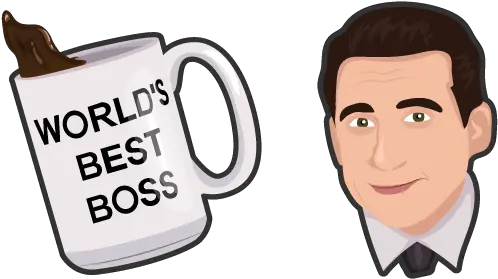 The Office Michael Scott Cursor Best Boss The Office Cartoon Png Michael Scott Png