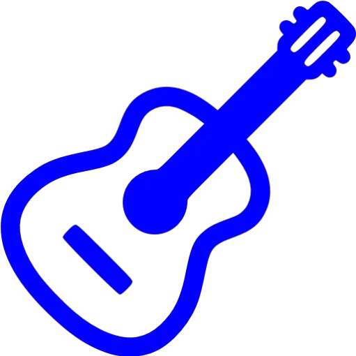 Blue Guitar Icon Free Blue Music Icons Guitar Icon Png Black App Icon Blue
