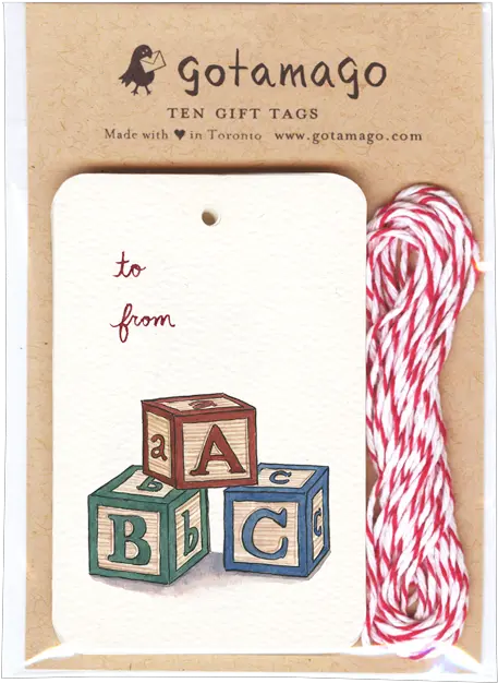 Blocks Gift Tags Set Of 10 Gift Png Gift Tag Png