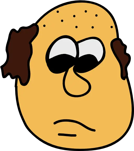 Sad Bald Man Clipart Png