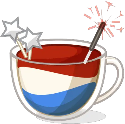 Rocketu0027s Red Glare Celebrating July 4th By Hookbang 4th Of July Coffee Clipart Png Red Glare Png