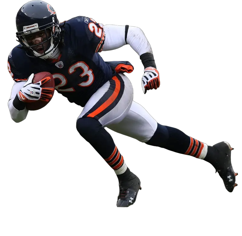 Football Player Clipart Png Chicago Bears 23 Hester American Football Player Transparent Background Chicago Bears Png