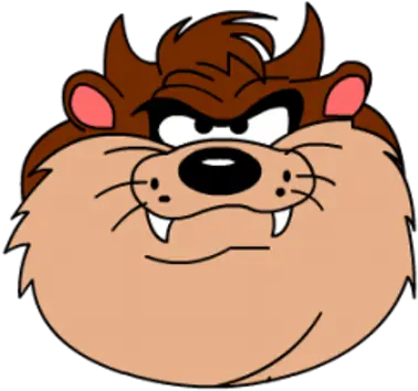 Taz Tasmanian Devil Looney Tunes Face Full Size Png Taz Icon Devil Face Png