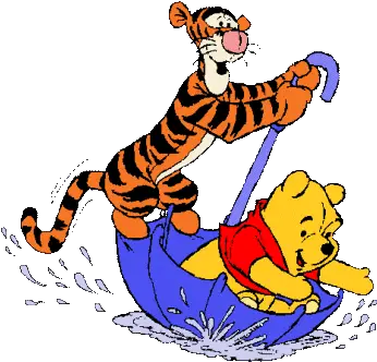 Pooh And Tigger Gif Animasi Winnie The Pooh Png Rain Png Gif