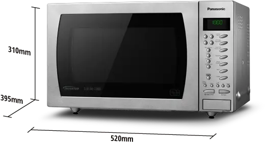 Slimline Microwave Oven Nn Ct585sbpq Panasonic Uk U0026 Ireland Panasonic Nn Ct585s Png Microwave Transparent Background