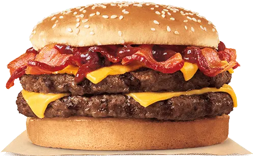 Bbq Bacon King Burger Western Bacon Burger King Png Burger King Crown Png