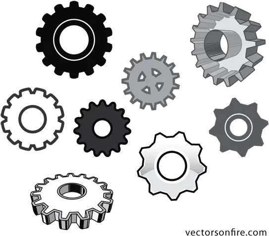 Vector Gear Set 8 Icons Free File Download Now Gear Vector Png Gears Icon Png