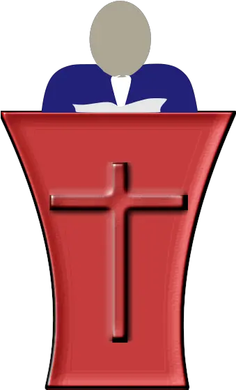 Silhouette Of The Pastor Clip Art Png Podium Icon Png
