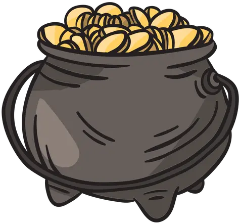 Pot Gold Leprechaun Irish Illustration Transparent Png Olla De Oro Dibujo Leprechaun Transparent